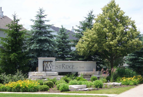 Westridge | Bartlett, IL | Entrance Monument & Landscape Installation